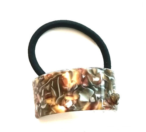 "Adriana" Heart Elastic ~ Nougat ~ #3