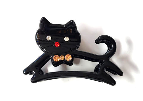 Pink Lily ~ "Clayton" Cat Jaw ~ Black