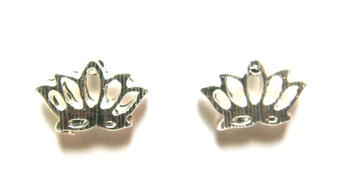 Pink Lily ~ Matte Lotus Flower Stud Earrings #42