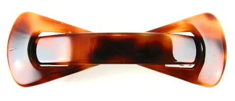 "Naomi" Buckle Bow Barrette ~Handmade in France ~Tortoise