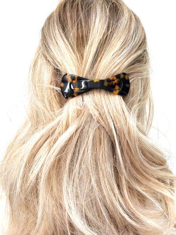 "Naomi" Buckle Bow Barrette ~Handmade in France ~Tokyo