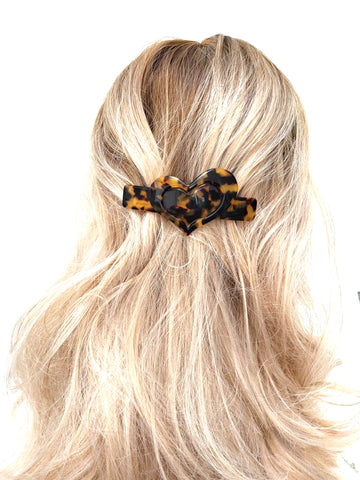 "Valerie" Volume Heart Barrette ~ Handmade in France ~Tokyo