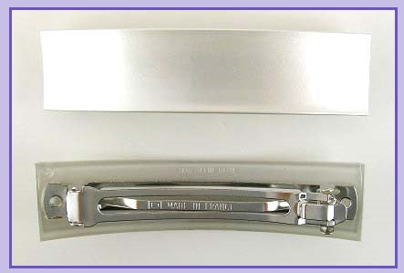 "Delilah" Barrette ~ Made in France ~ Moonstone White