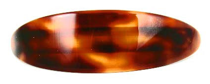 "Suzanne" Large Oval Barrette ~ Handmade in France ~ Tortoise SALE