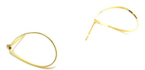 Pink Lily ~ Gold Plated Pear Earrings ~ Light as a Feather! #15