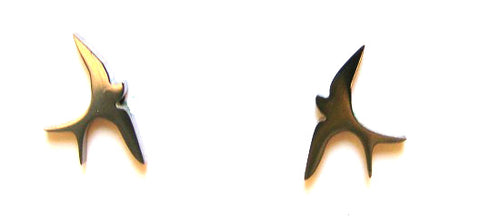 Pink Lily ~ Stainless Steel Dove Stud Earrings #32