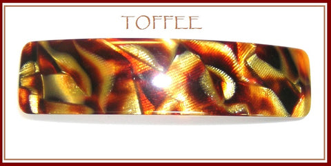 "Davina"Volume Barrette ~ HANDMADE IN FRANCE ~ Toffee