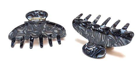 Pink Lily ~ "Angelica" Large Volume Jaw ~ Gray Onyx ~ NEW