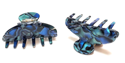 Pink Lily ~ "Angelica" Large Volume Jaw ~ Blue Onyx ~ NEW