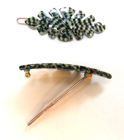 "Pippa" Tige Boule Barrette ~ Handmade in France ~ Serpentine