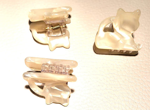 Pink Lily ~ "Puff" Cat Jaw ~ White