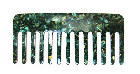 Large Acetate Comb - Blue & Greens