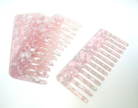 Large Acetate Comb - Pink