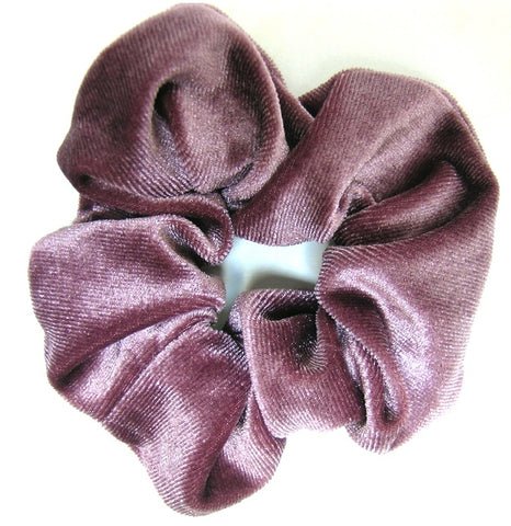 Velvet Scrunchies - Light Plum