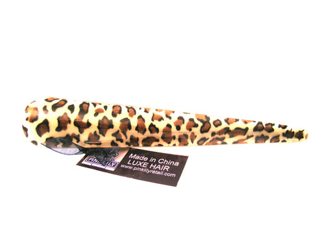 Pink Lily ~ "Hazel" Large Metal Brown Panther Clip #1