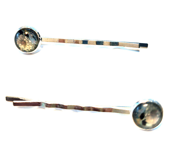 Pink Lily ~  Flowers Bobby Pin Set  ~ #107-11