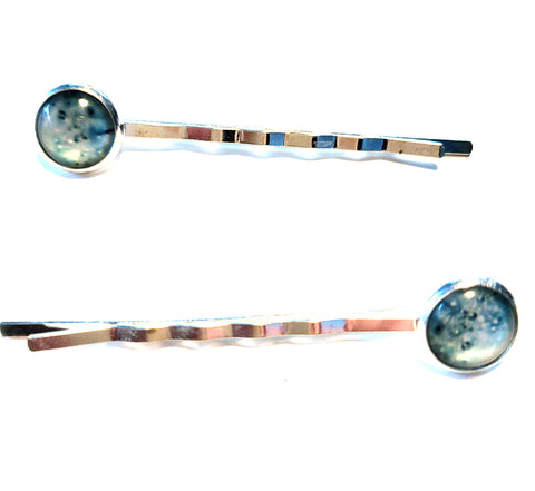 Pink Lily ~  Flowers Bobby Pin Set  ~ #107-2