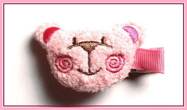 Pink Lily Kids ~ Teddy Bear Face Clip #10