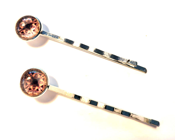 Pink Lily ~ Pink  Mandela ~ Bobby Pin Set  ~ #132-12