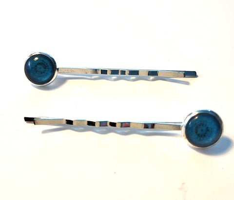 Pink Lily ~ Light Blue Bobby Pin Set  ~ #136-6