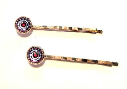 Pink Lily ~ Mandela ~ Bobby Pin Set  ~ #146-1