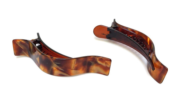 "Giselle" Slide Jaw ~ HANDMADE IN FRANCE ~ Toffee ~ NEW!