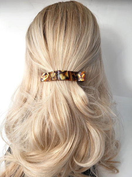 "Giselle" Slide Jaw ~ HANDMADE IN FRANCE ~ Toffee ~ NEW!