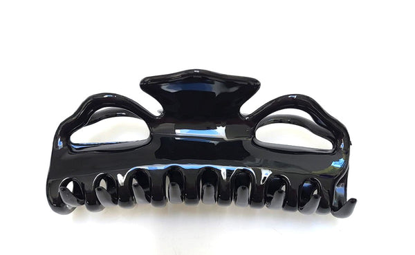 Pink Lily ~ "Willow" Extra Large Jaw ~ Black ~ NEW!