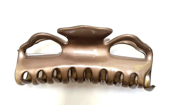 Pink Lily ~ "Willow" Extra Large Jaw ~ Cafe Creme ~ NEW!