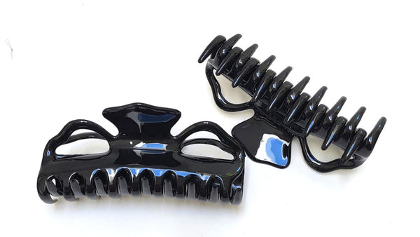 Pink Lily ~ "Willow" Extra Large Jaw ~ Black ~ NEW!