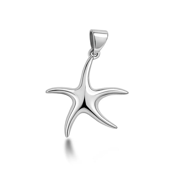 Sterling Silver  Starfish on 18 inch chain ~ 5-1-645 NEW