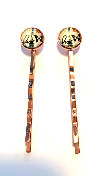 Pink Lily ~  Paris ~ Bobby Pin Set  ~ #92-3