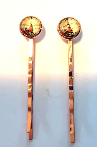 Pink Lily ~  Paris ~ Bobby Pin Set  ~ #92-5