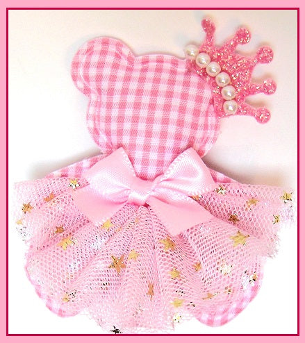 Pink Lily Kids ~ Teddy Bear with Skirt Clip #9