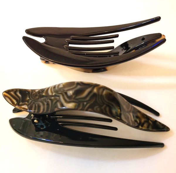 Pink Lily ~ "Esther" Jaw/Slide ~ Brown Onyx