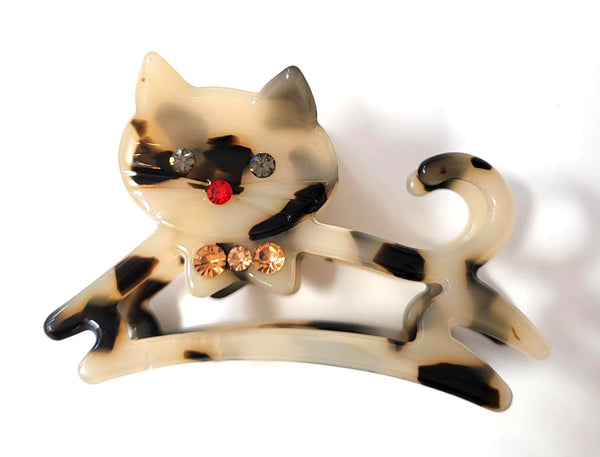 Pink Lily ~  "Clayton" Cat Jaw ~ Ivory Tokyo