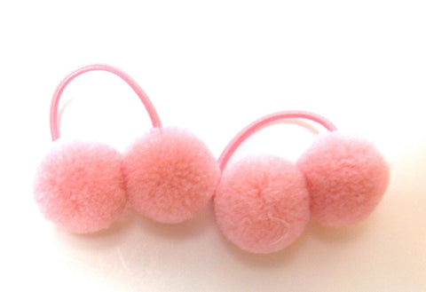 Pink Lily Kids ~ Pom Pom Elastics Kids #23 - 9 Pink/Coral