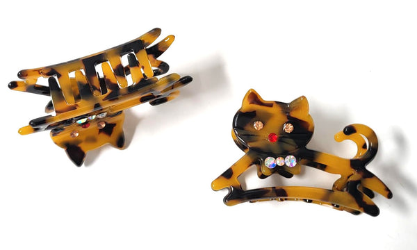 Pink Lily ~  "Clayton" Cat Jaw ~ Tokyo Brown