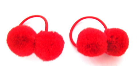 Pink Lily Kids ~ Pom Pom Elastics Kids #23 - 5 Red