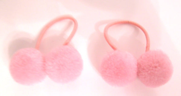 Pink Lily Kids ~ Pom Pom Elastics Kids #23 - 6 Pink