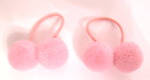 Pink Lily Kids ~ Pom Pom Elastics Kids #23 - 6 Pink