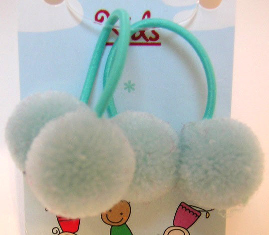 Pink Lily Kids ~ Pom Pom Elastics Kids #23 - 7 Blue