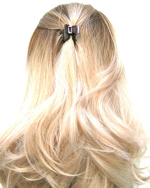 "Paige"  Small Jaw ~ Made in France ~ Tortoise