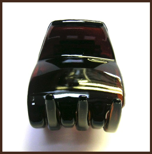 "Paige"  Small Jaw ~ Made in France ~ Tortoise