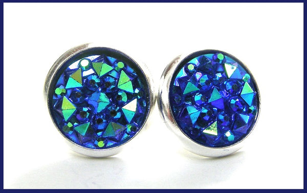 Pink Lily ~ Druzy Stud Earrings ~ 6 Colorways #78 SALE