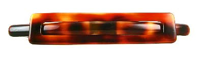 "Esme"  Medium Buckle Barrette ~Handmade in France ~ Tortoise