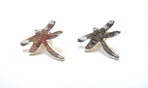Pink Lily ~ Matte  Dragonfly Stud Earrings #56