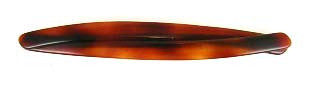 "Louise" Slim Cross Over Barrette ~ Handmade in France ~Tortoise