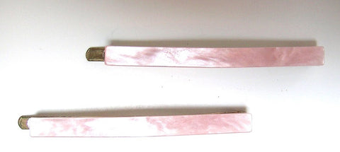 Pink Lily ~ "Virginie" Bobby Pin Slide Set ~  Pink #2