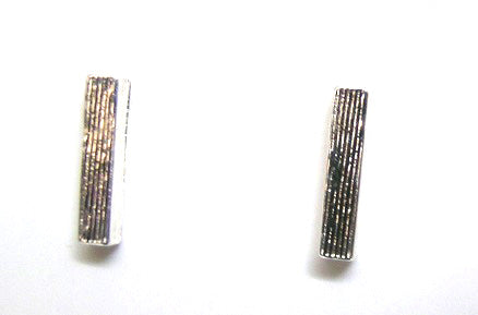 Pink Lily ~ Matte Rectangle Earrings